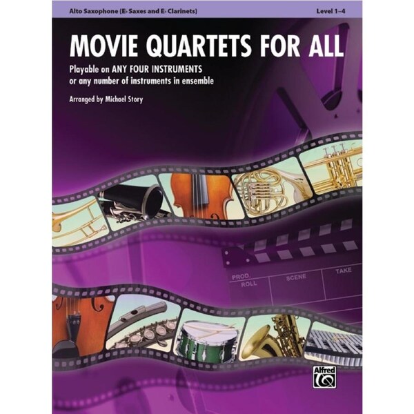 Movie Quartets For All Alto Sax