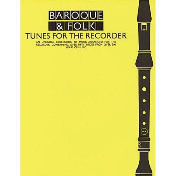 Baroque & Folk Tunes for Recorder by Wise Publications