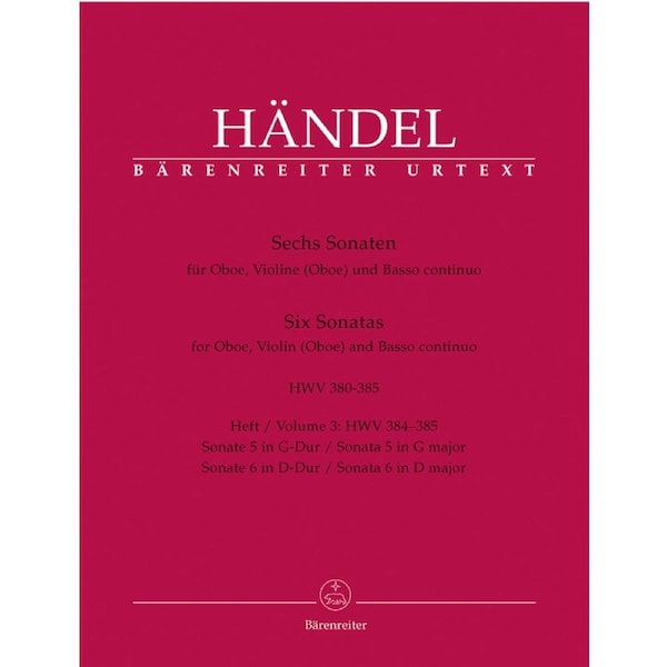 Sechs Sonaten Für Oboe, Violine (Oboe) Und Basso Continuo