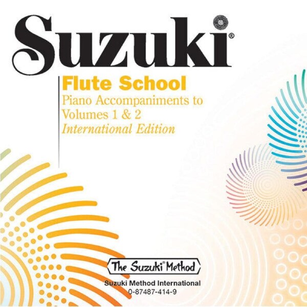 Suzuki Flute School Volume 1 & 2 with Piano Accompaniment CD - Takahashi Toshio Summy Birchard 0414