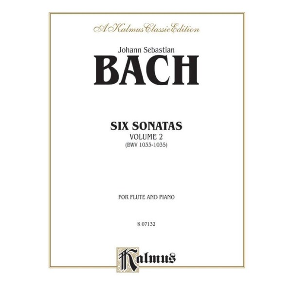 Sonatas for Flute and Piano BWV 1033-1035 by Johann Sebastian Bach