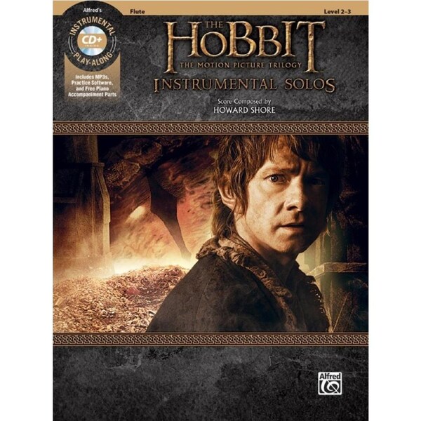 Hobbit Motion Picture Trilogy Solos Flute Book/CD