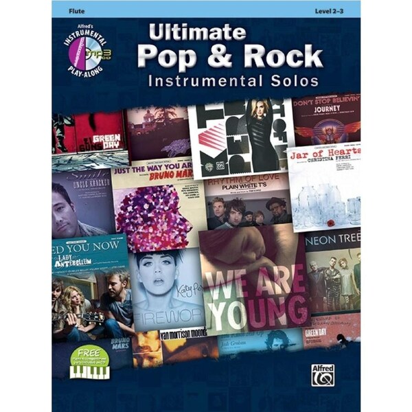 Ultimate Pop & Rock Instr Solos Flute Book/CD