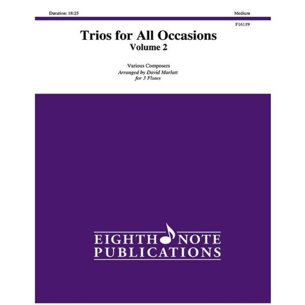 Trios For All Occasions Vol 2 3 Flutes Score/Parts