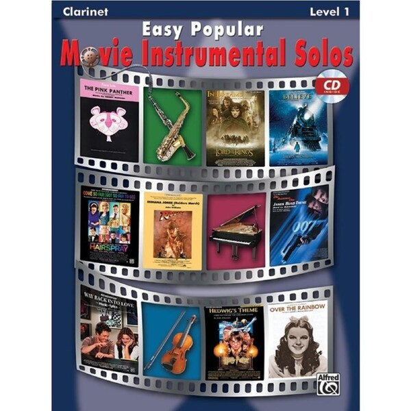 Easy Popular Movie Inst Solos Clarinet Book/CD