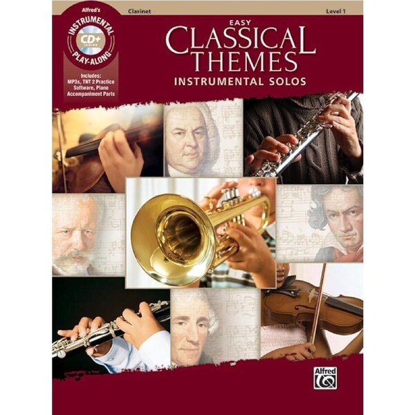Easy Classical Themes Inst Solos Clarinet Book/CD