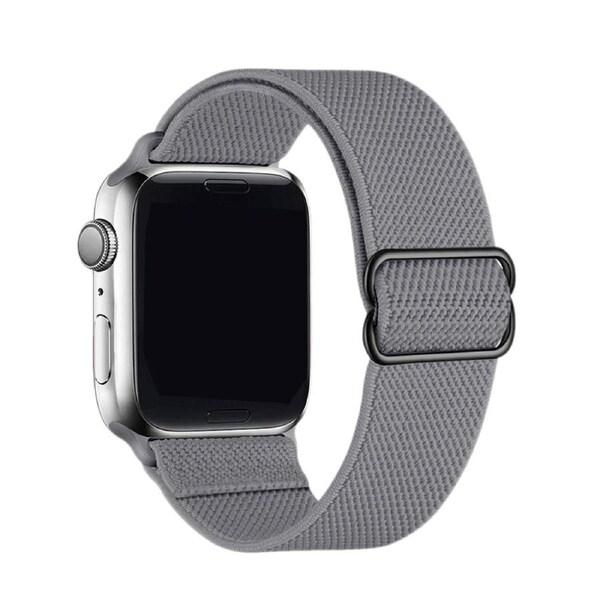 ZUSLAB Nylon Elastic Strap for Apple Watch iWatch Band Series 6 5 4 3 2 1 38mm 40mm - Grey