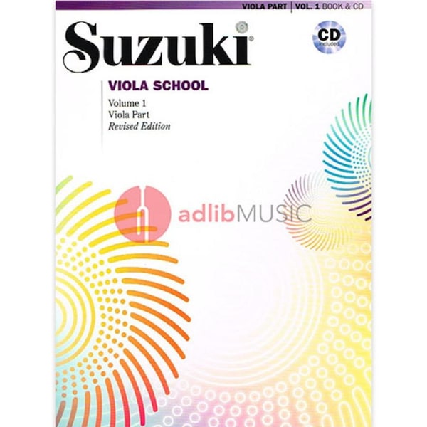 Suzuki Viola School Book/Volume 1 with CD (Recorded by William Preucil) Revised Edition Summy Birchard 40685