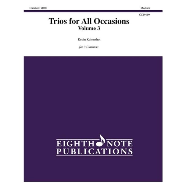Trios For All Occasions Vol 3 3 Clarinet Score/Pt