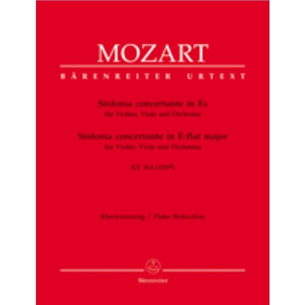 Sinfonia Concertante K 364 for Violin, Viola, and Piano - Chamber Sheet Music