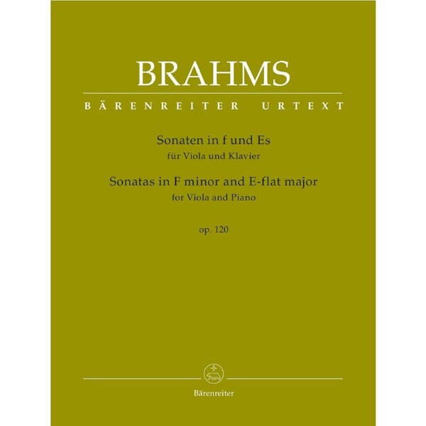 Sonatas In F Minor And E-Flat Major For Viola And Piano Op. 120