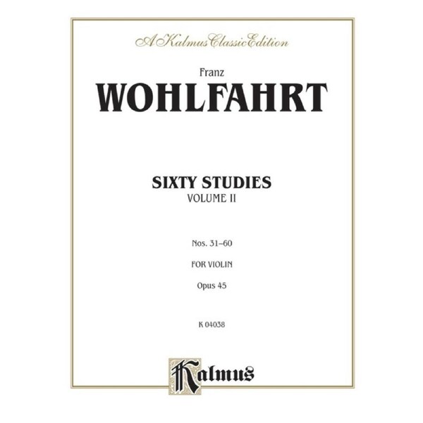 60 Studies Op 45 For Violin Book 2 Nos 31-60