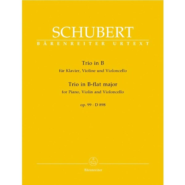 Trio For Piano, Violin And Violoncello In B-Flat Major Op. 99 D 898