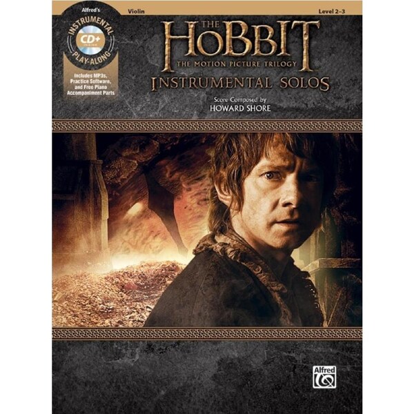 Hobbit Motion Picture Trilogy Solos Violin Book/CD