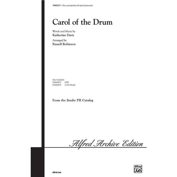 Carol Of The Drum 2 Part Arr Robinson