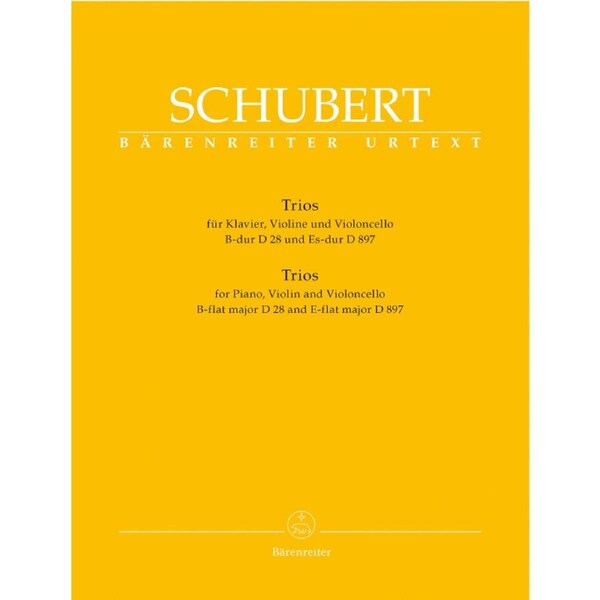 Trios For Piano, Violin And Violoncello In B-Flat Major/E-Flat-Major Op. Post. 148 D28/D897
