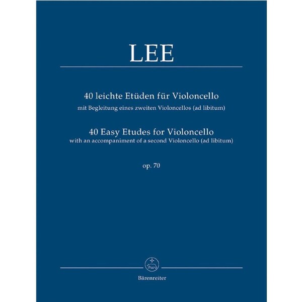 40 Easy Etudes For Violoncello With An Accompaniment Of A 2nd Violoncello (Ad Lib.) Op. 70