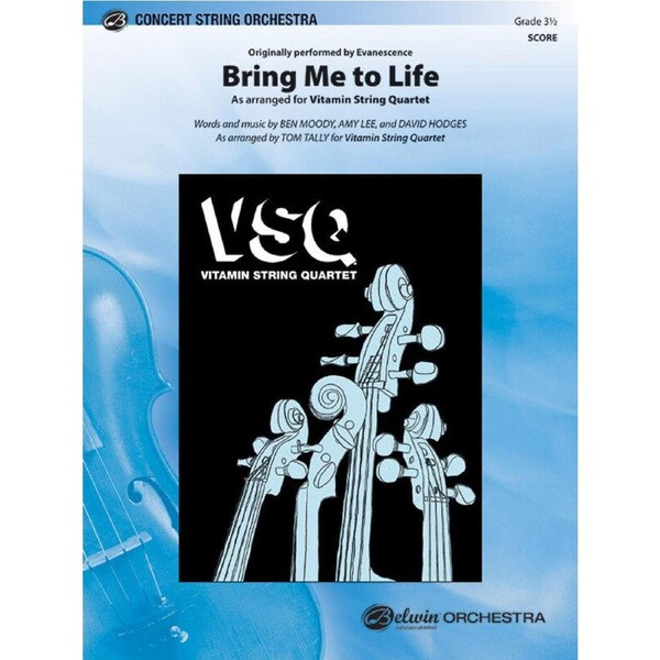 Bring Me to Life String Orchestra Sheet Music Gr 3.5 by Lee Amy