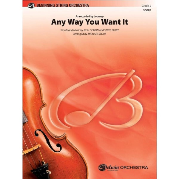 Any Way You Want It String Orchestra Sheet Music for Beginners