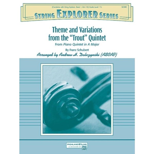 Theme And Variations From Trout Quintet String Orchestra Gr 1.5