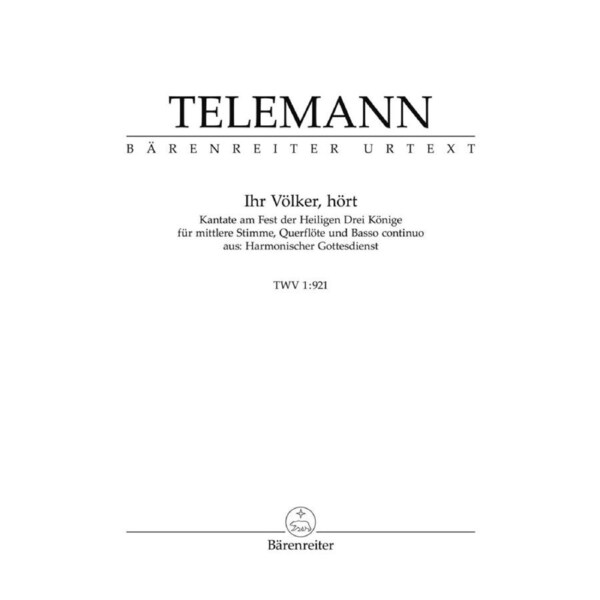 Ihr Völker, Hört Twv 1:921