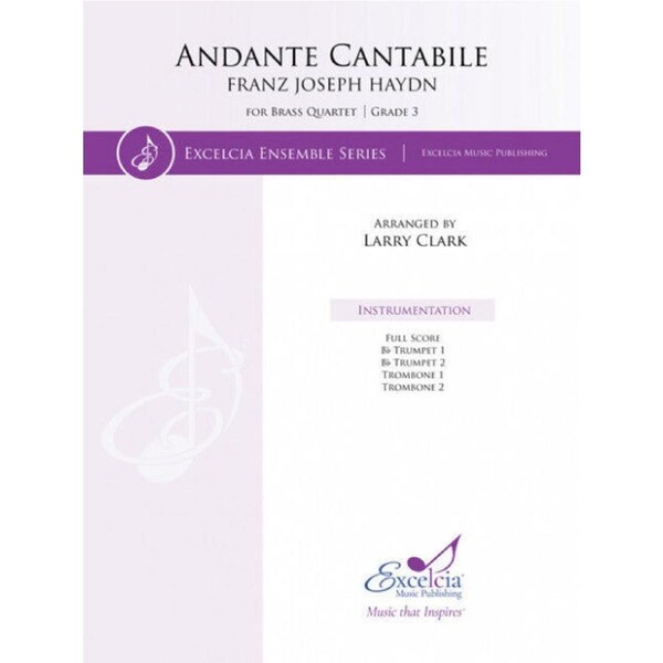 Andante Cantabile for Brass Quartet - Grade 3 Sheet Music