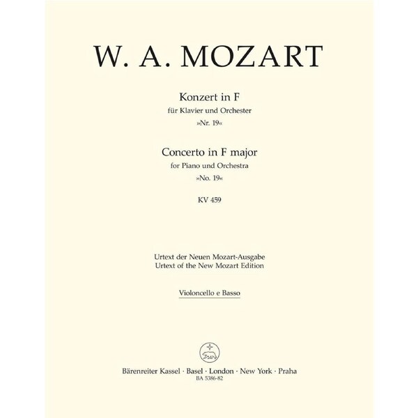 Concerto For Piano And Orchestra No. 19 In F Major K. 459