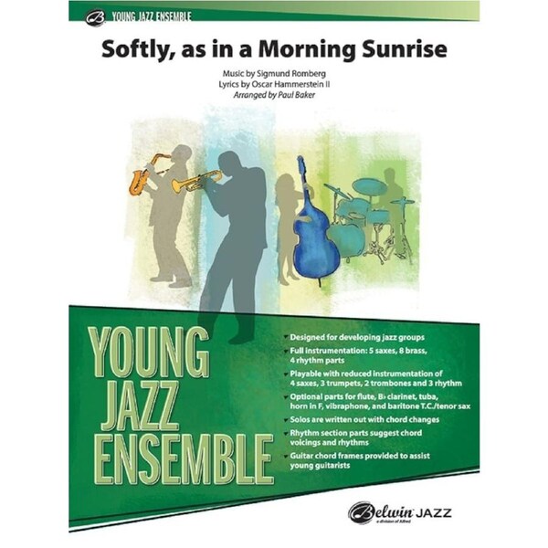 Softly as in a Morning Sunrise Jazz Ensemble Sheet Music Gr 2.5 - Romberg Sigmund Baker Paul Alfred 48217