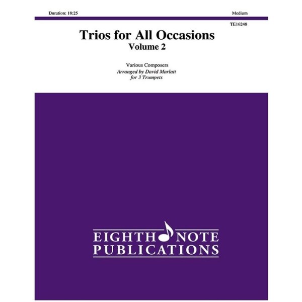 Trios For All Occasions Vol 2 3 Trumpet Score/Part