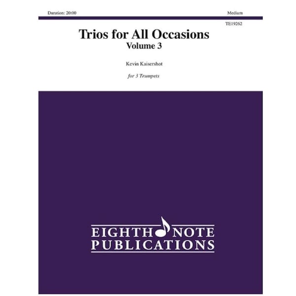 Trios For All Occasions Vol 3 3 Trumpet Score/Part