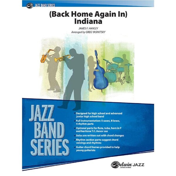 Back Home Again In Indiana Jazz Ensemble Sheet Music Grade 3