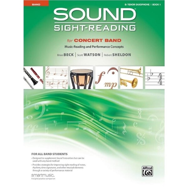 Sound Sight-Reading for Concert Band Book 1 - Tenor Sax by Beck, Watson, Sheldon - Alfred 48564