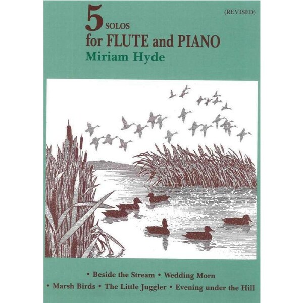 Five Solos For Flute And Piano (Softcover Book)