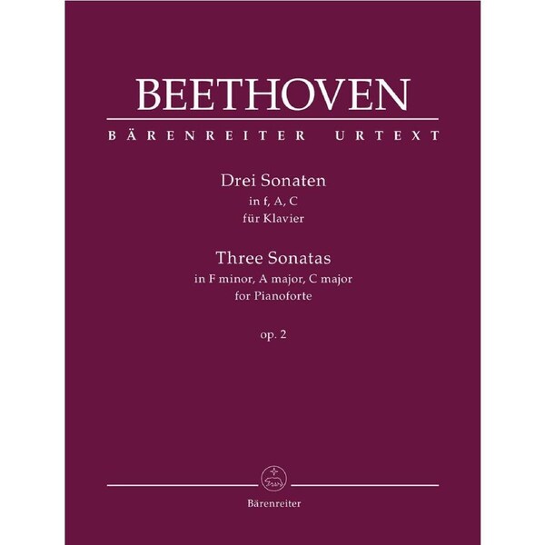 Beethoven Piano Sonatas Op 2 No 1-3 Sheet Music for Solo Piano