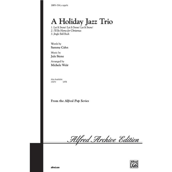 Holiday Jazz Trio SSAA/A Cappella Arr Weir