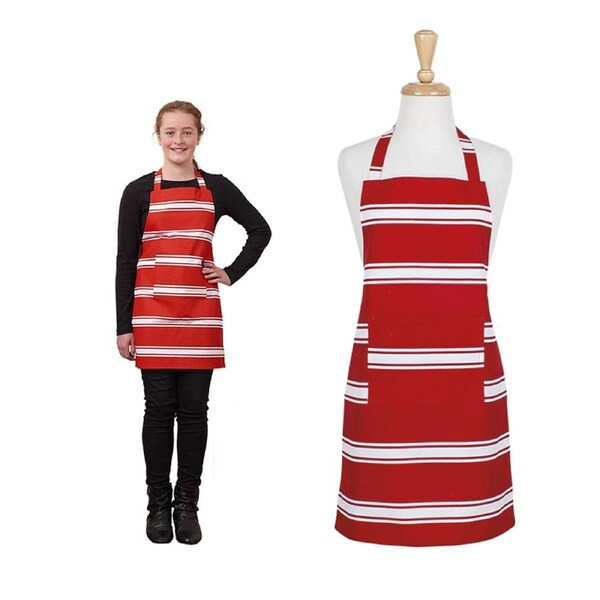 Butcher Cotton Teen Apron Red by Ladelle