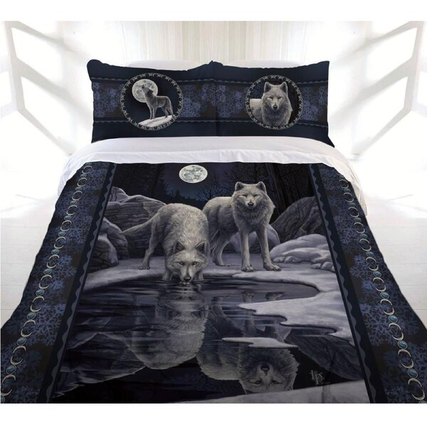 Warrior Of Winter Wolves Quilt Cover Set Double