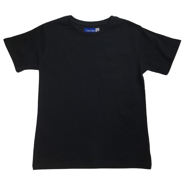 KIDS PLAIN T SHIRT Childrens Child 100% COTTON Boys Girls Basic Blank Tee Top Sky Blue / 10