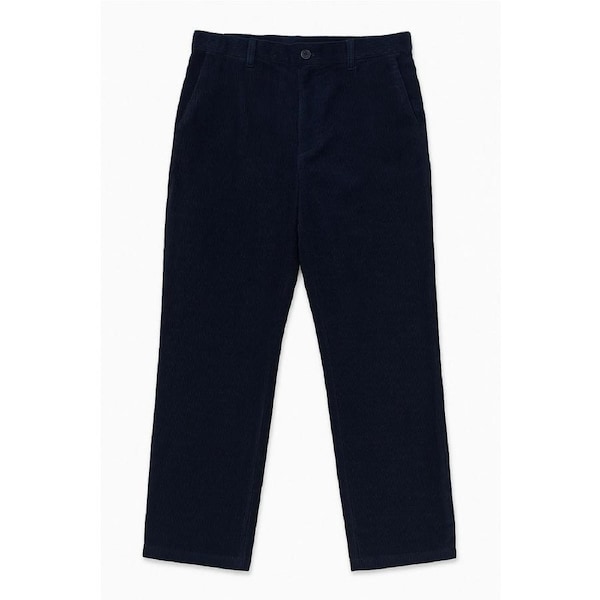 MENS CORDUROY PANTS Trousers Cords Casual STRETCH COTTON Size 32"-44" Adjustable Navy (49) / 87 (34")