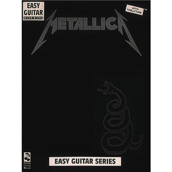 Metallica Black Book Easy Guitar With TAB (Softcover Book)