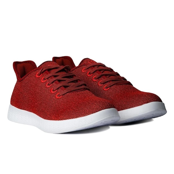 Axign River Lightweight Casual Orthotic Shoes Sneakers Runners - Red/Berry EU 36