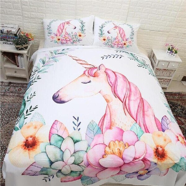 Unicorn Quilt/Doona Cover Set Double
