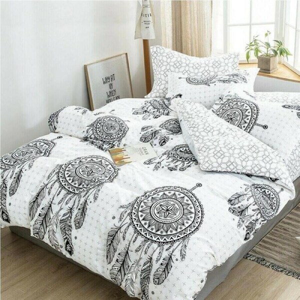 Mandala Dream Catcher Quilt/Doona Cover Set Double