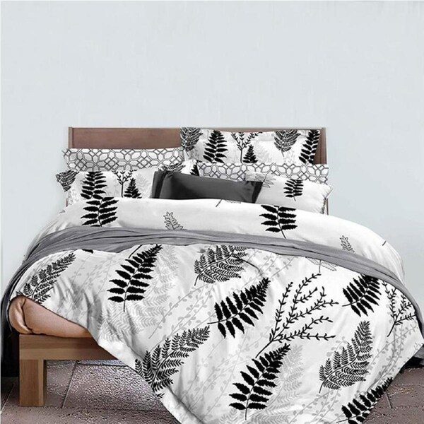FLORA LEAVES Quilt/Doona Cover Set Queen