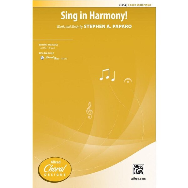 Sing in Harmony SA - Choral Sheet Music for Kids' Two-Part Harmony and Scat Singing