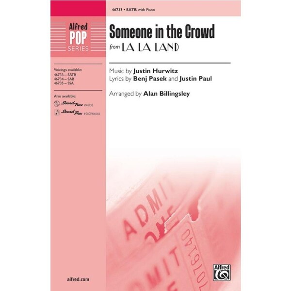 Someone in the Crowd SATB Choral Sheet Music