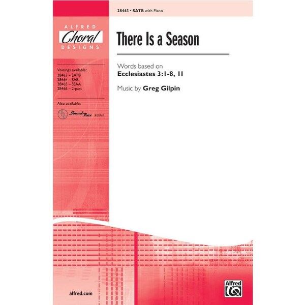 There Is a Season SATB Choral Sheet Music