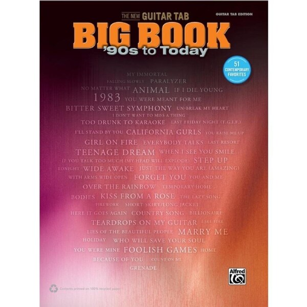 New Guitar Tab Big Book 90S To Today