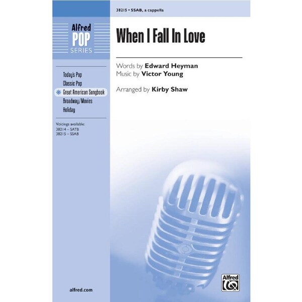 When I Fall in Love Choral Sheet Music for A Cappella Women's Voices