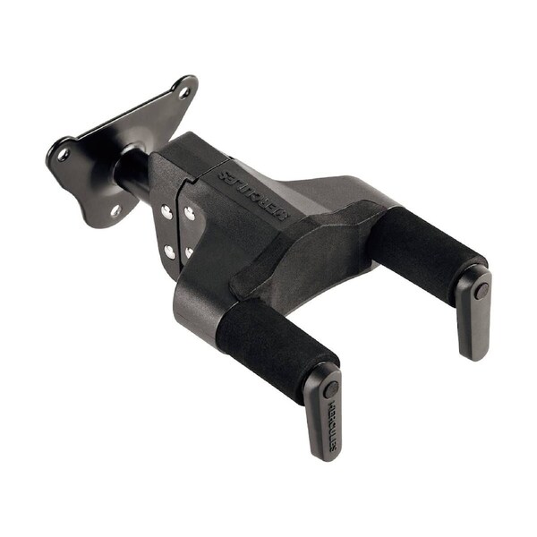 Hercules GSP39WB Plus Screw-In Guitar Hanger with Auto-Swivel Yoke, 7 kg Load Capacity, Adjustable for Various Instrument Neck Sizes